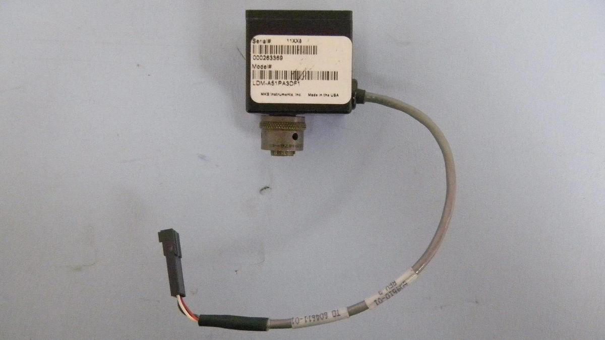 Used MKS LDM-A51PA3DF1 Local Display Module, Type: LDM- Red Display, 50PSI, NIB