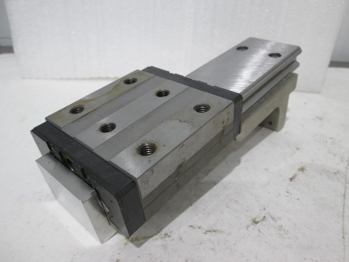 Used THK, SHW27, Linear Slide Block w/ Guide Rail, Used