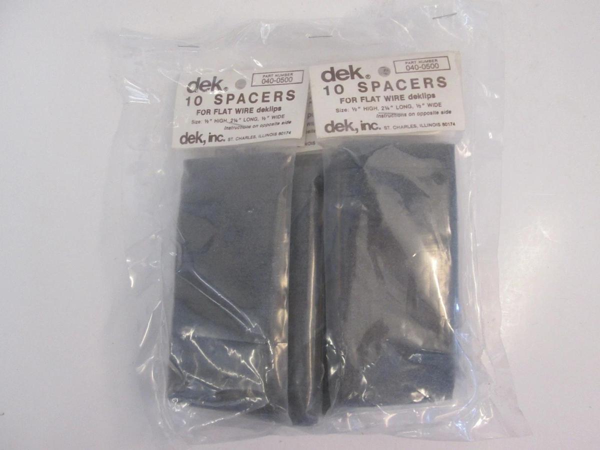 Dek Foam Spacers For Flat Wire Deklips, 040-0500, New, Lot of 60