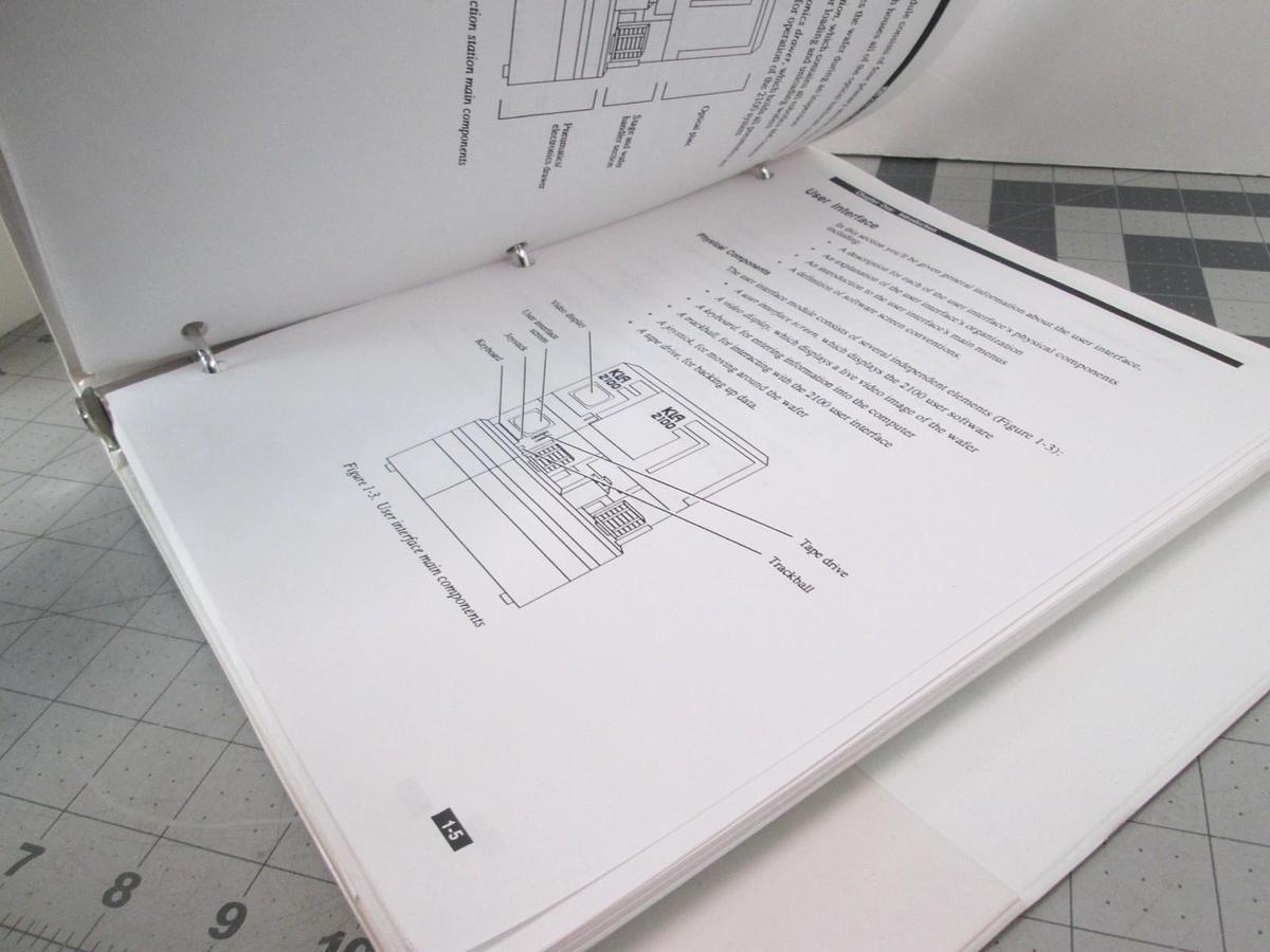 Used KLA, 2100 Inspection Station User's Manual, Software REV 3.4, Used