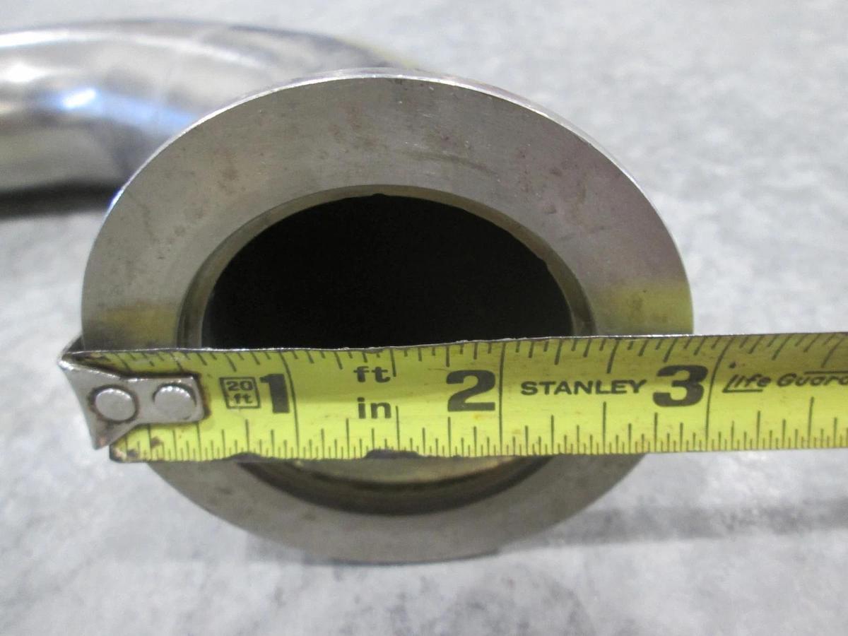 Used AMAT, 21" x 7" Pipe Weldment w/ SS-DLVCR4 Swagelok Valve, Used
