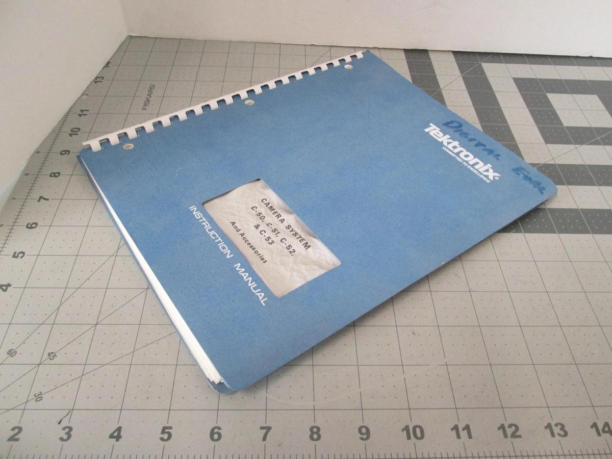 Used Tektronix, C-50, C-51, C-52, C-53 and Accessories, Instruction Manual, Used