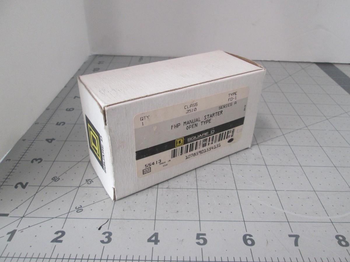 Square D, FO-1, FHP Manual Starter, Open Type, New