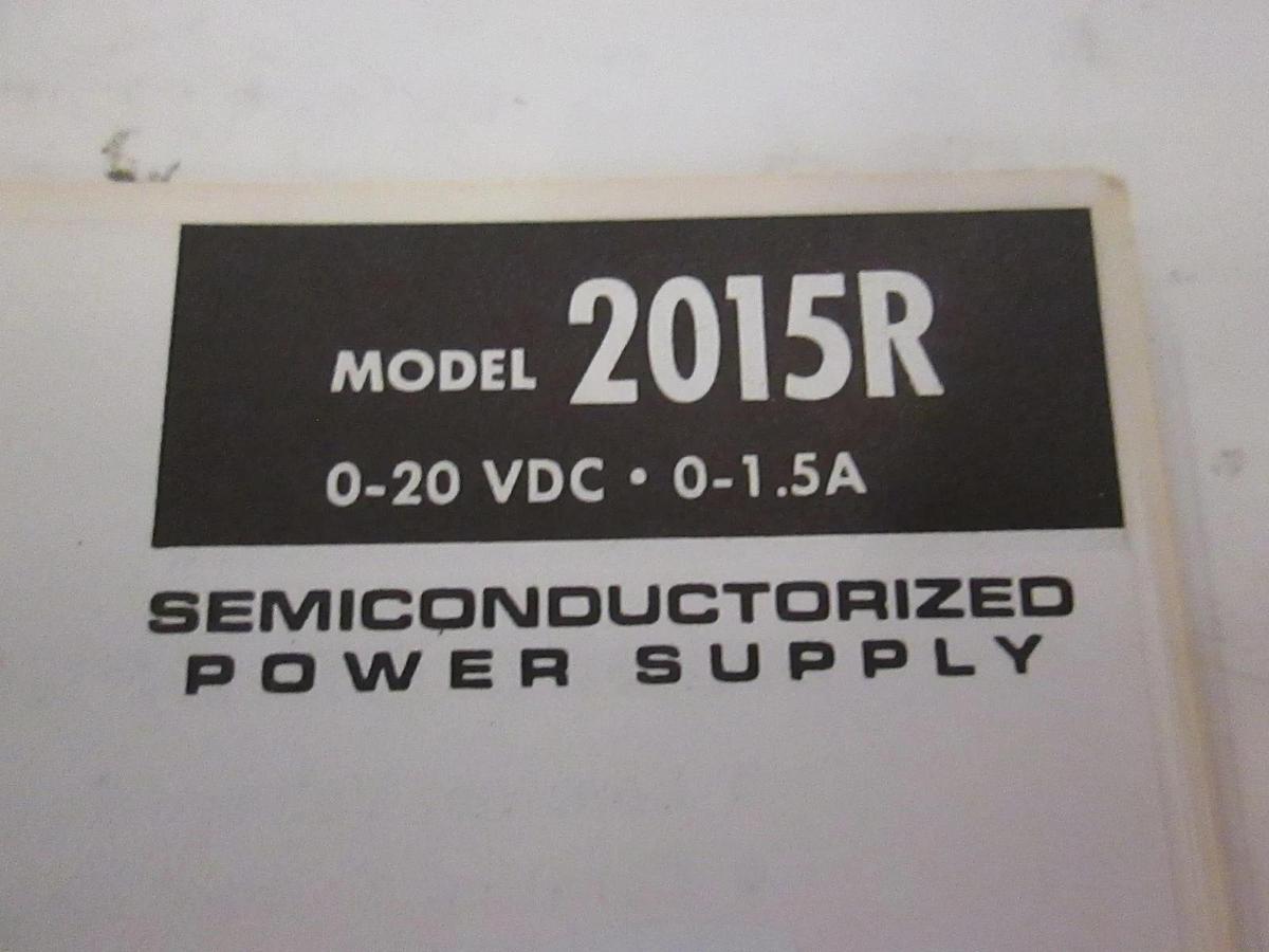 Used Power Designs 2015R Manual, Used