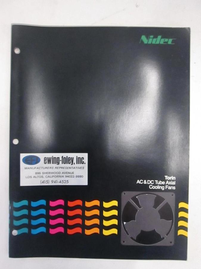 Used Nidec Torin AC & DC Tube Axial Cooling Fans Catalog, Used