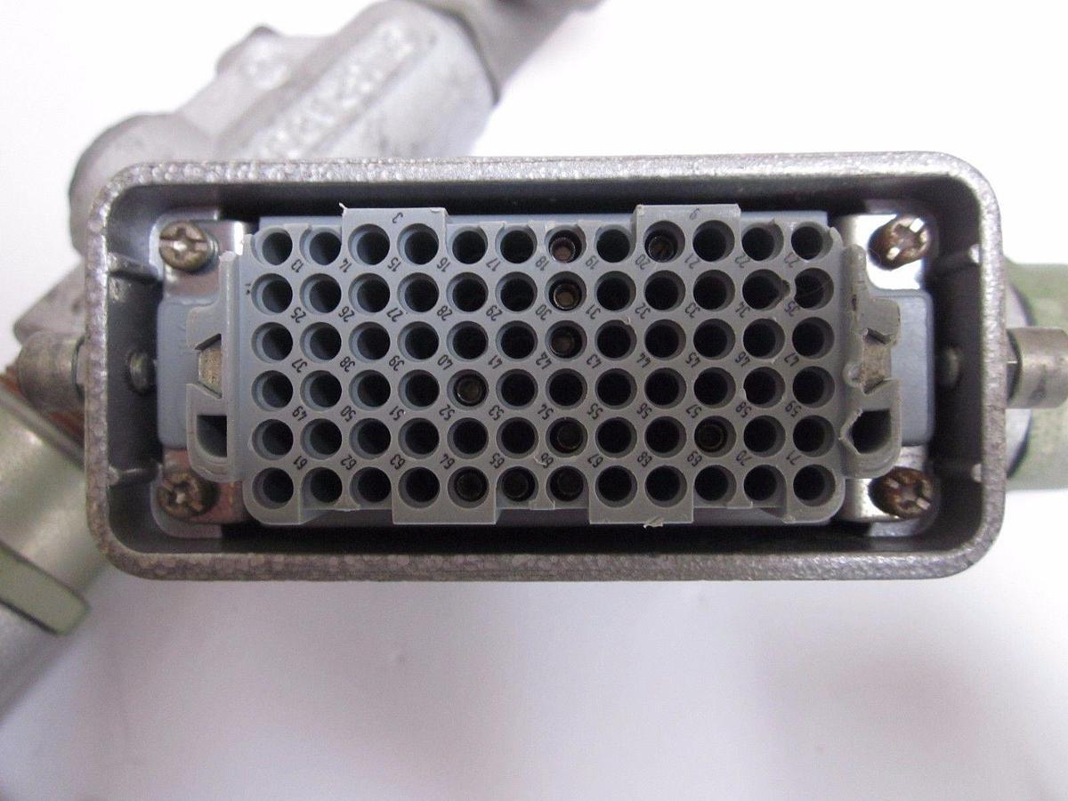 Used Harting Han-DD 72F Crimp Terminal Connector, 72 Cont., Fem w/ Housing - Lot of 3