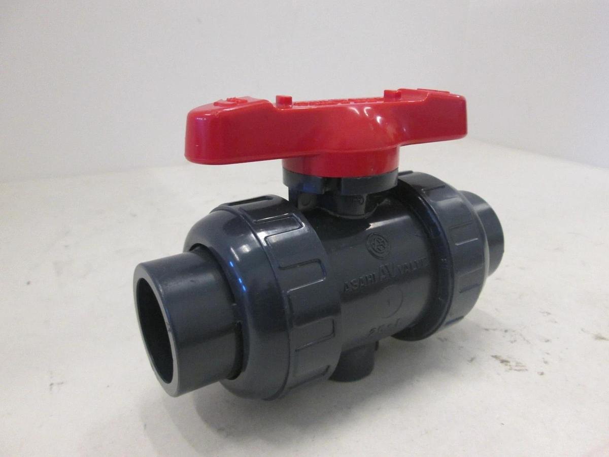 Asahi/America, Duo-Bloc 21, Ball Valve, Max 120F, FPM Seals, 01E15268F, Used
