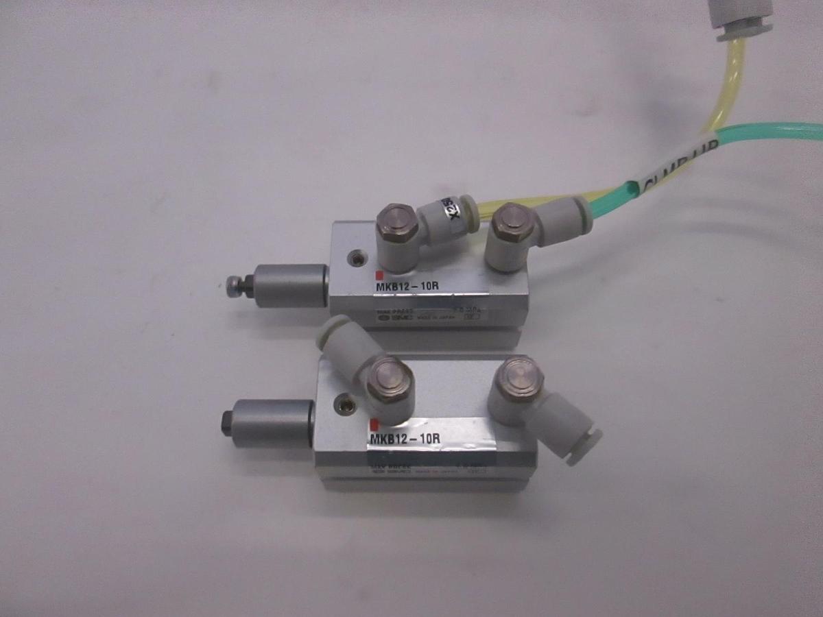 Used SMC, MKB12-10R, Rotary Clamp Cylinder, Used, Lot of 2