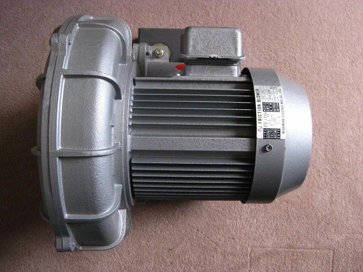 Used Nishimura Friction Blower Model FB-1500, Pressure: 1300-1500 mmAg