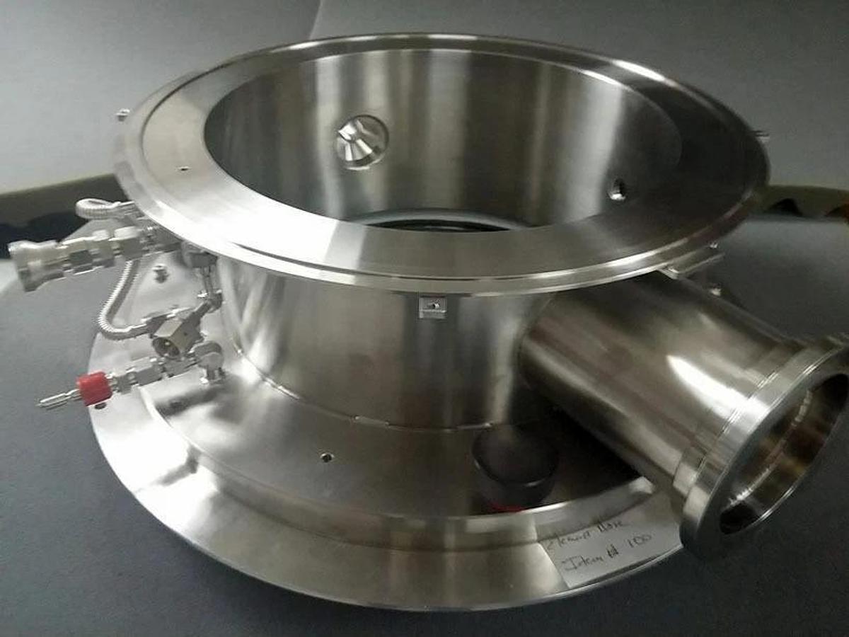 Used TEL Tokyo Electron Process Chamber Manifold Flange Plenum, Used