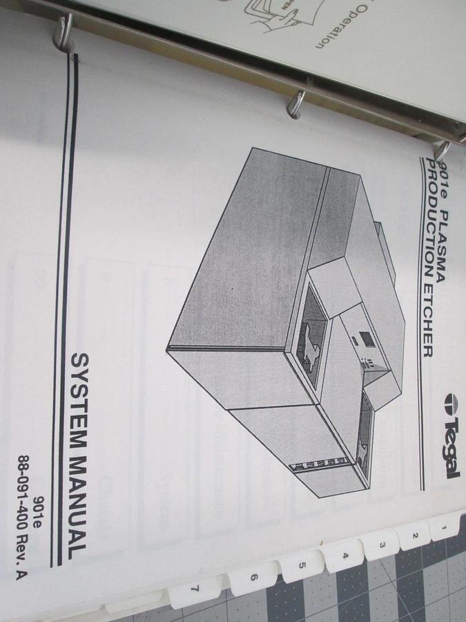 Used Tegal, 901e, Plasma Production Etcher, System Manual, Volume 1, Used