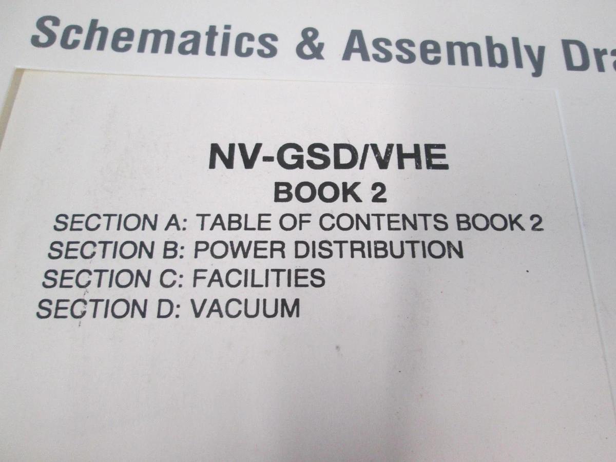 Used Eaton, NV-GSD/VHE, Book 2, Schematics and Assembly Drawings, Used