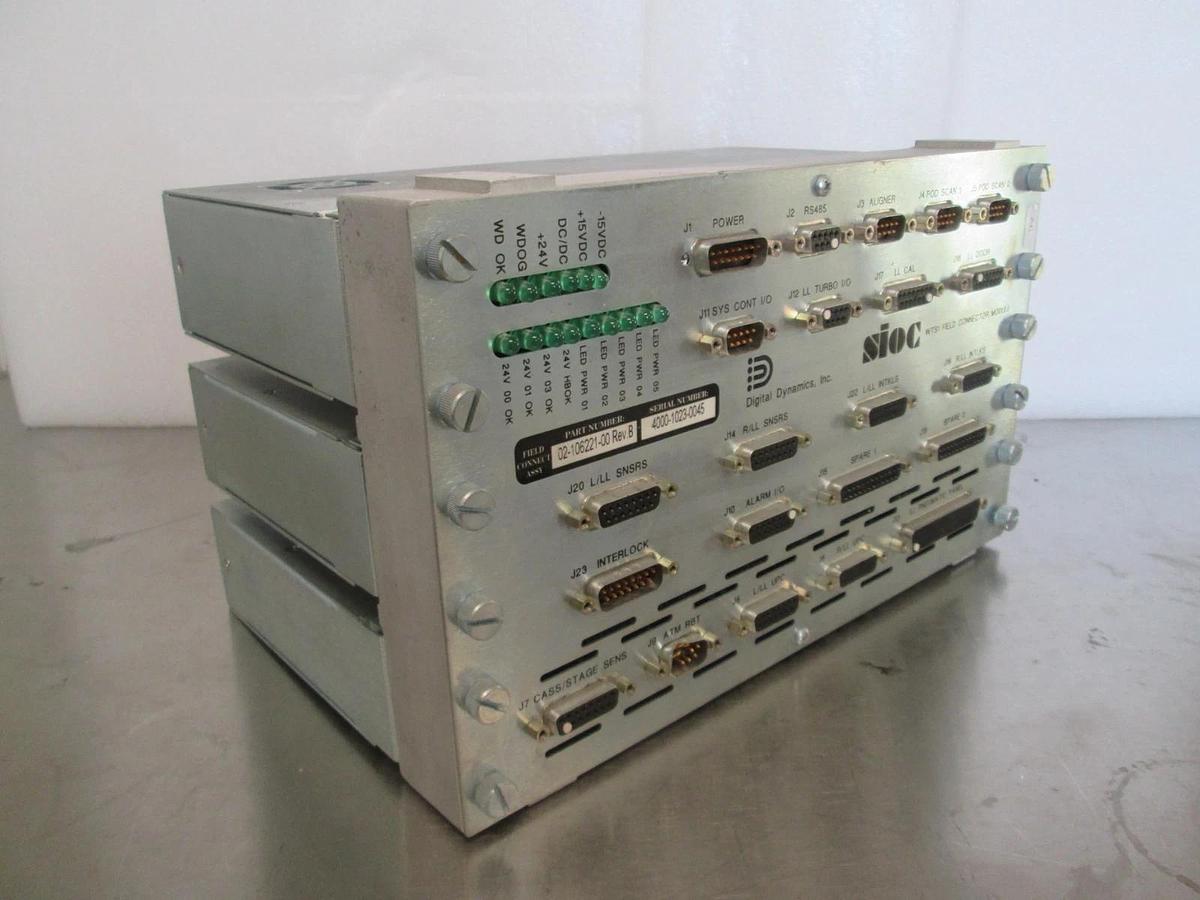 Used Digital Dynamics, SIOC, WTS1 Field Connector Module, 02-106221-00, Used