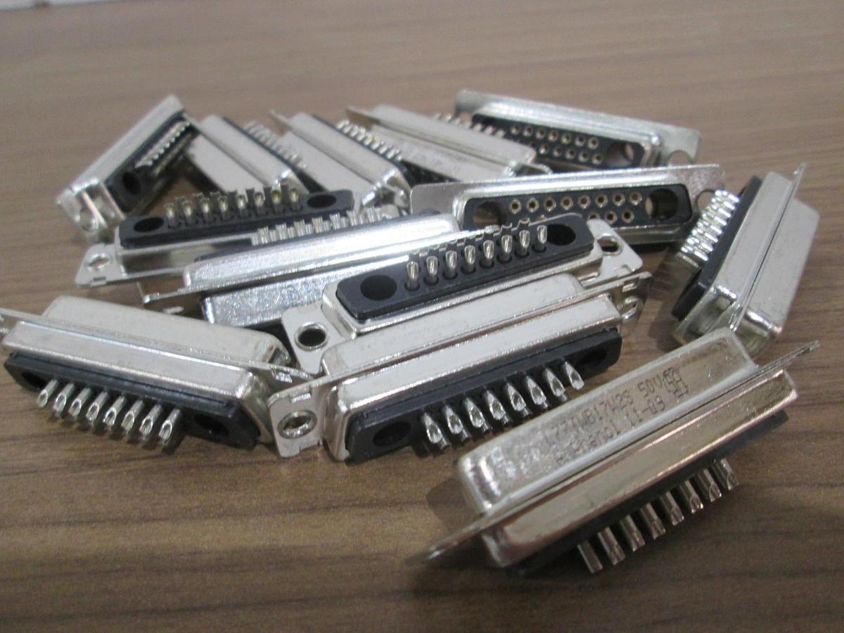 Used Amphenol, L77TWB17W2S, 15 Pin D-Sub Connector, 50V, Used, Lot of 13
