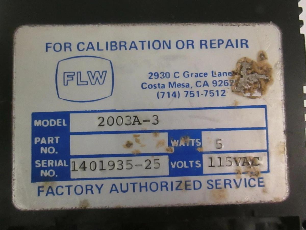 Used FLW Digital Panel Meter 2003A-3 Series, Used