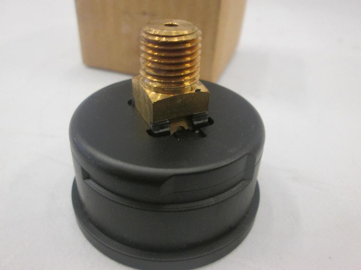 Used NoShok, 20.110, 760 MMHG/KPA Pressure Gauge, 1/4" NPT, Back Mount, New