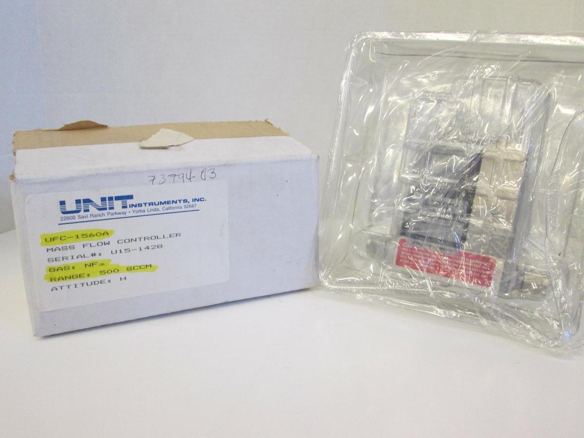 Used Unit UFC-1560A, MFC, Mass Flow Controller, NF3, 500 SCCM, 1/4" VCR, Used