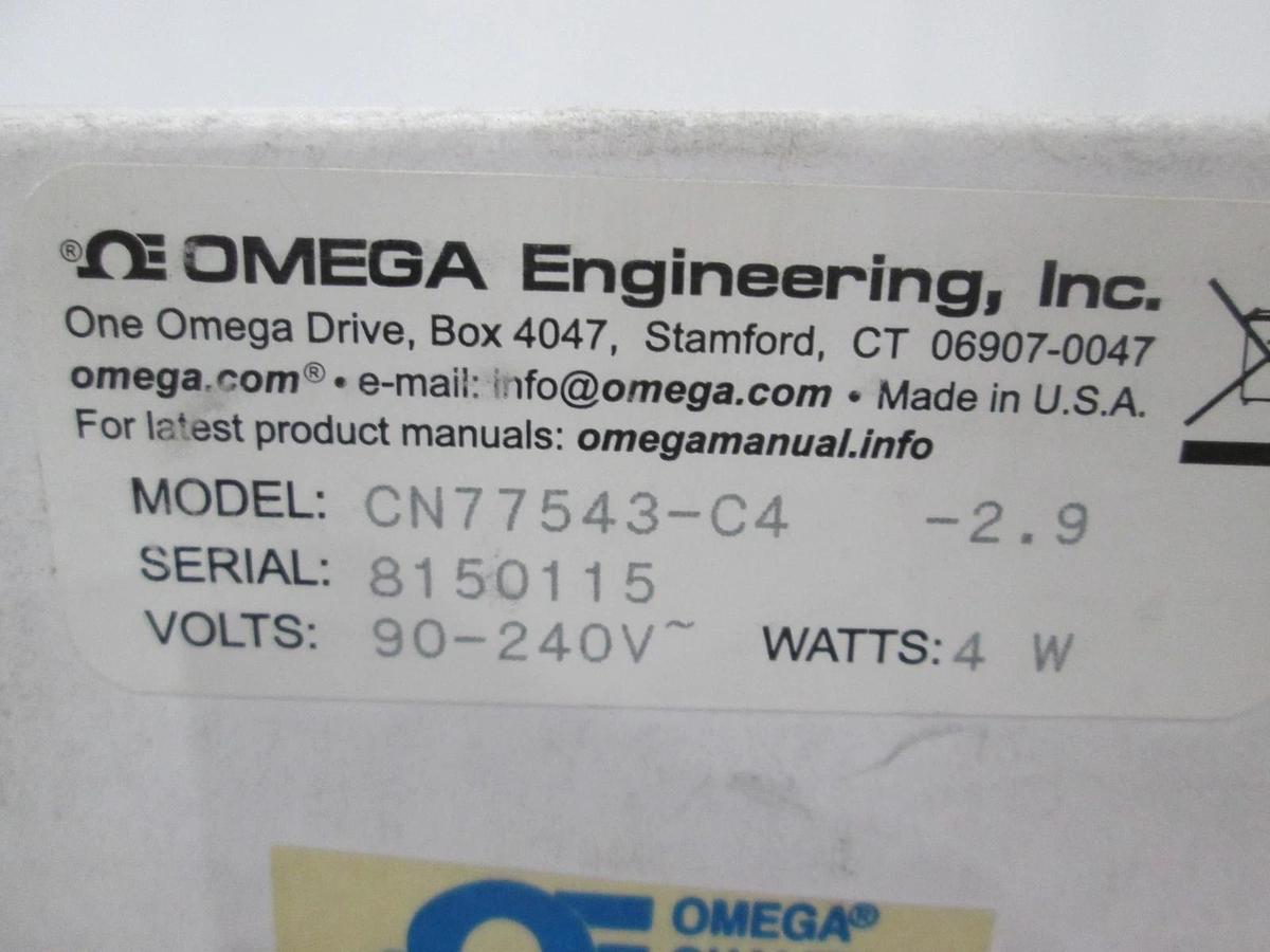 Omega, CN77543-C4, Temperature Controller, 4W, 90-240V, New