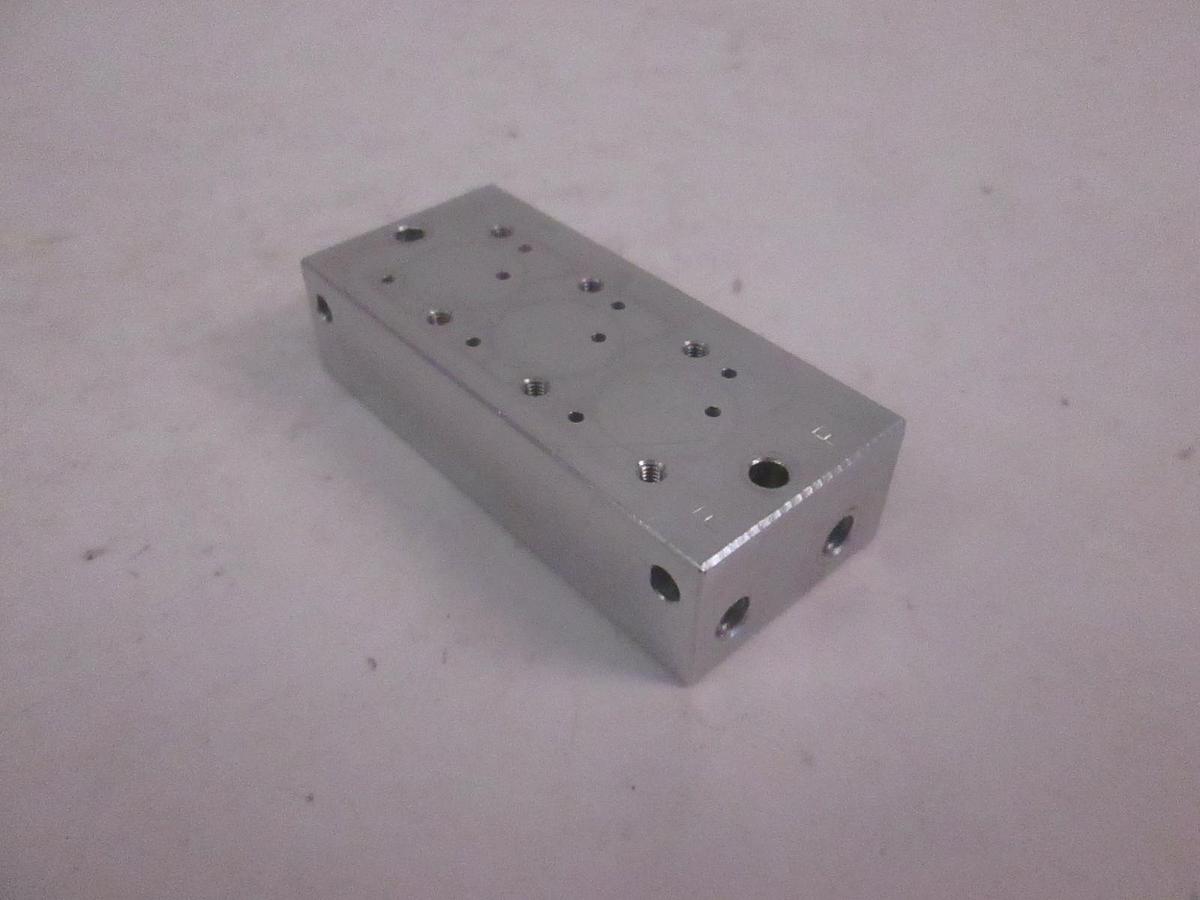 Used SMC K01-022, 3 Position Manifold Block for Valve, Used