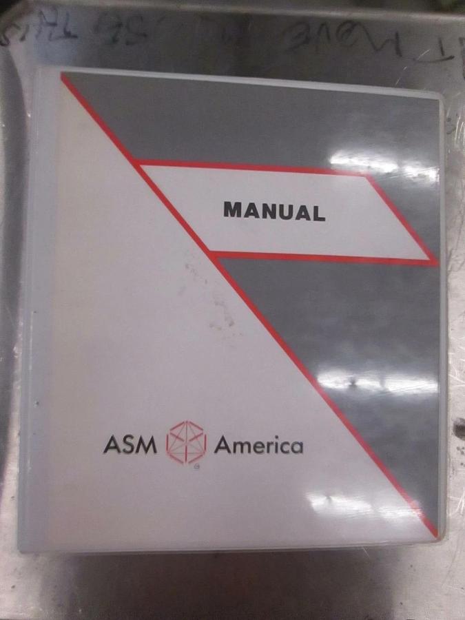 Used ASM America Test Procedure AE 2500 Watt Generator Manual, 11-117480A01, Used
