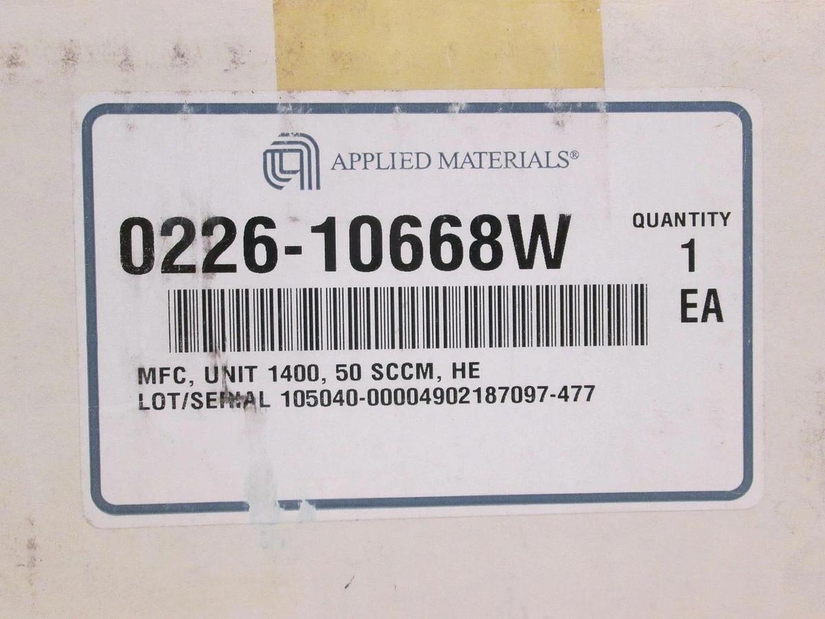 Used Unit UFC-1400A Mass Flow Controller MFC, He, 50 SCCM, Used