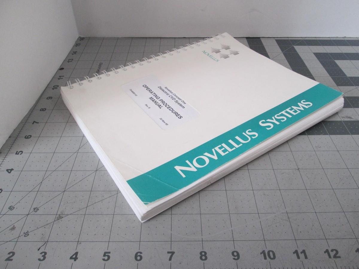 Used Novellus, Dielectric CVD System, Operating Procedures Manual, Used