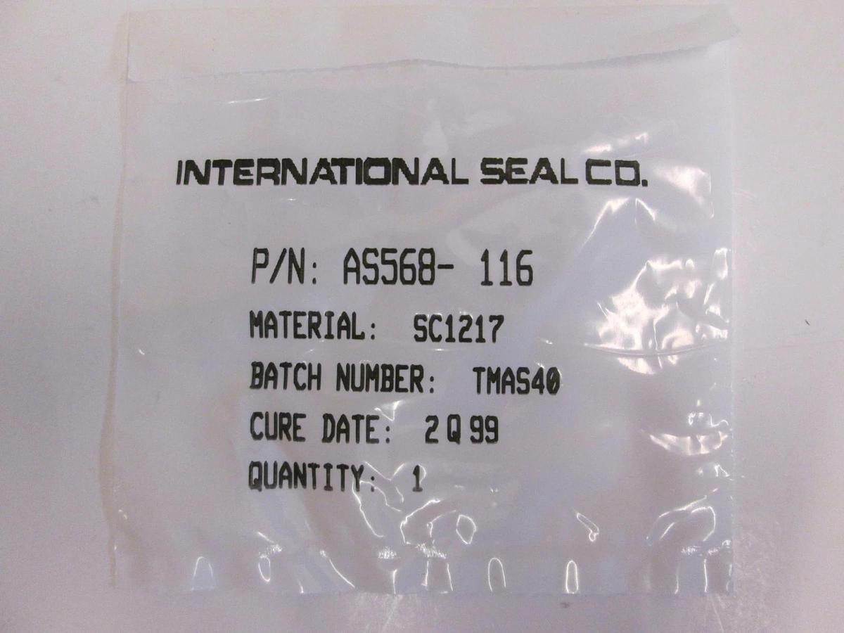 International Seal Co, AS568-116, White, SC1217, O-Ring Lot of 16