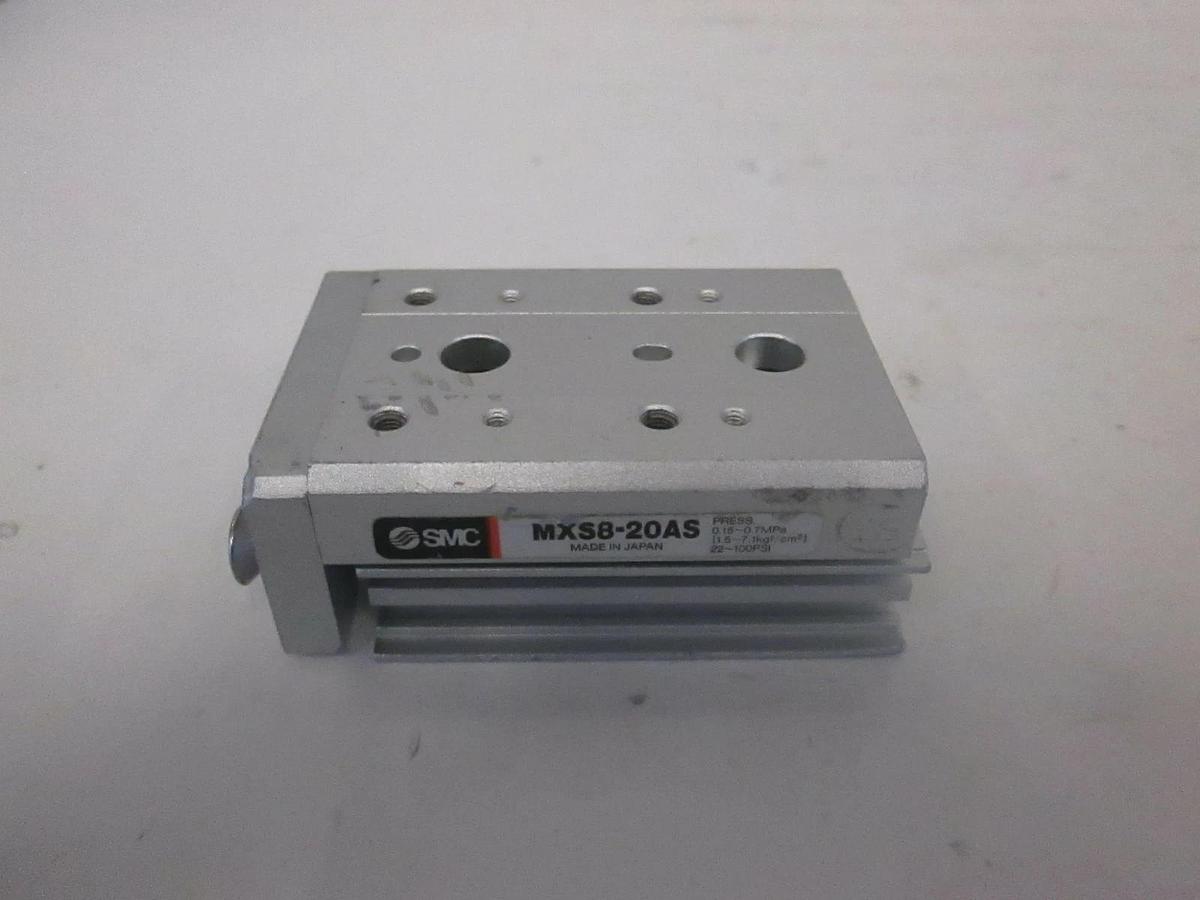 Used SMC MXS8-20AS Pneumatic Linear Guided Air Cylinder, Used
