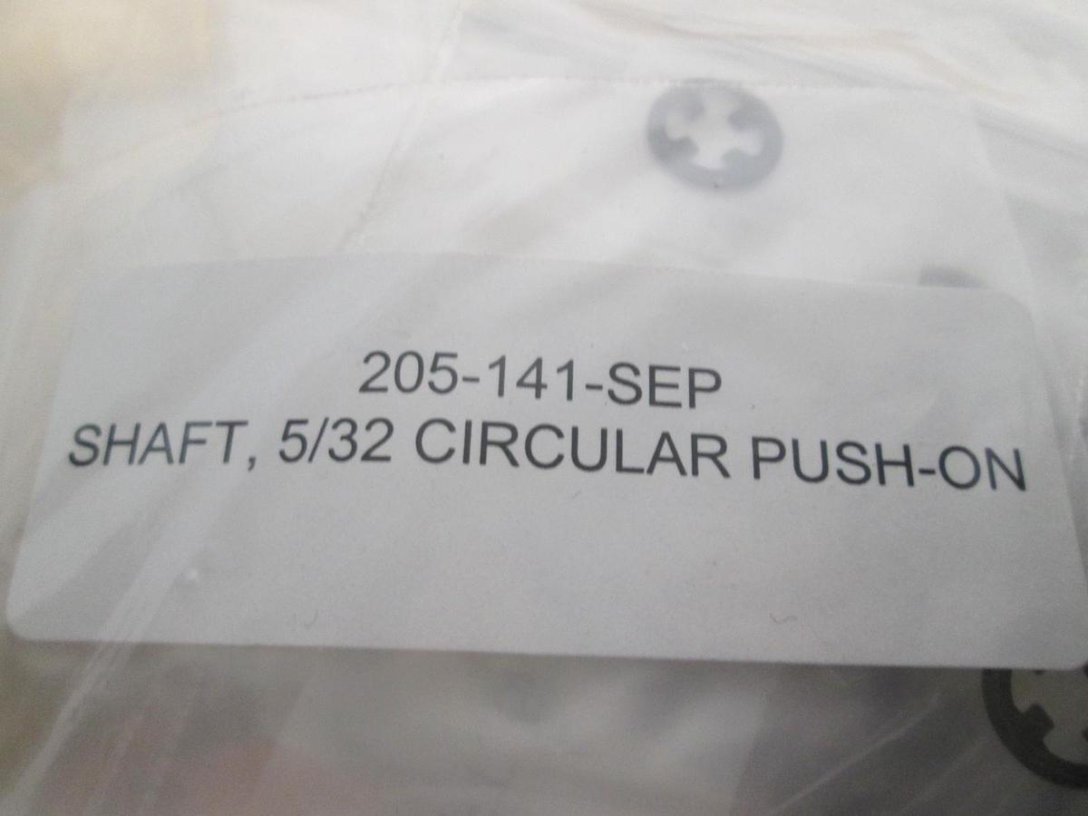 Shaft, 5/32 Circular Push-On, 205-141, New, Lot of 95