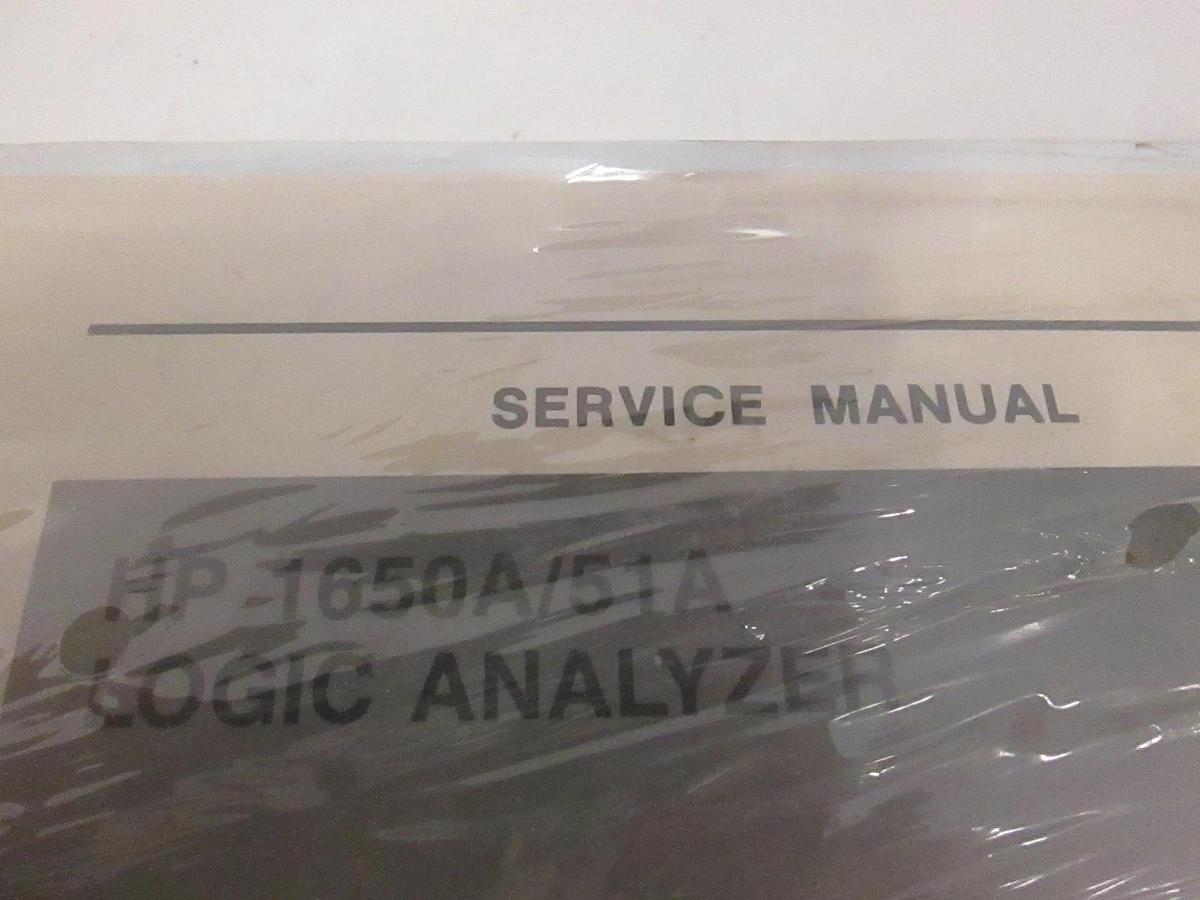 Used HP 1650A/51A Logic Analyzer Service Manual, New