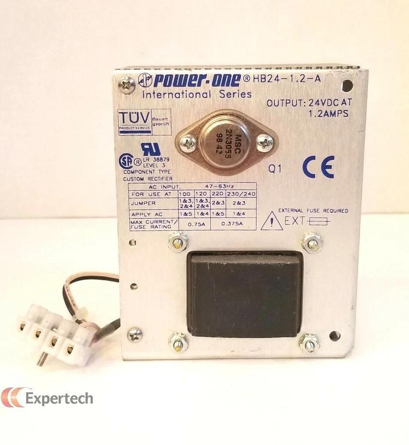 Used Power One HB24-1.2-A Power Supply, 47-63 HZ, 24VDC, Used