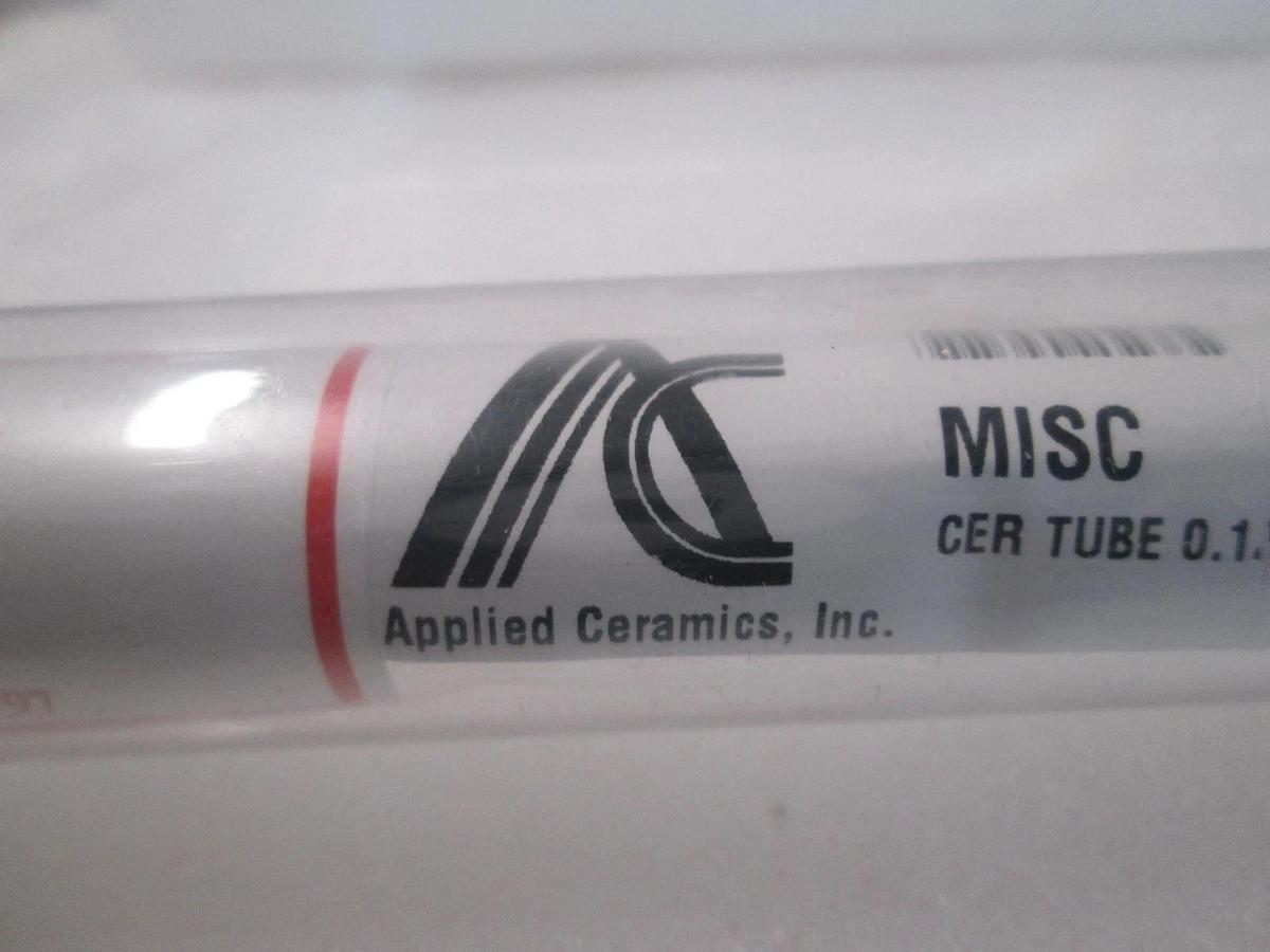 Applied Ceramics, Ceramic Tube 0.125" OD x .063" ID x 12.0" Long, New