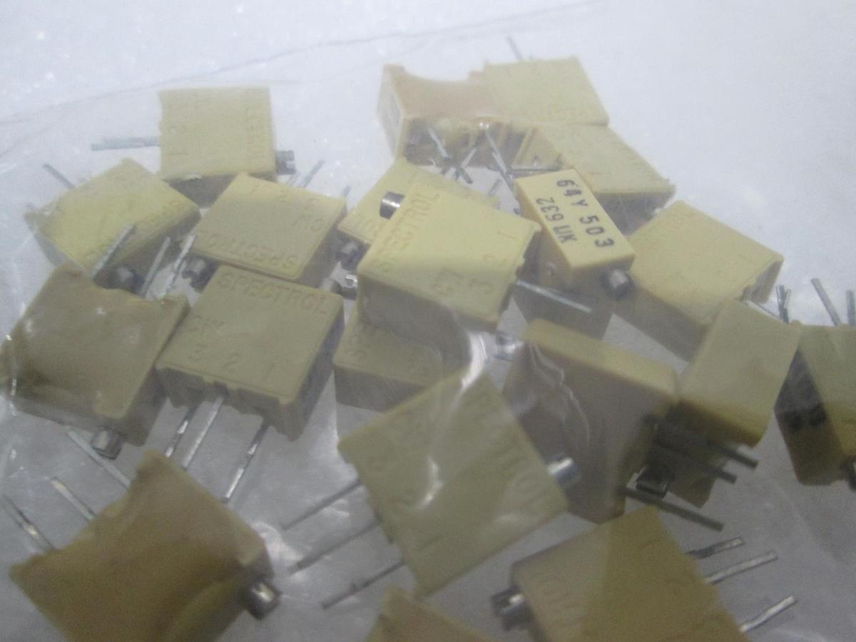 Used Spectrol, 64Y 503, 632UK, Trimmer Resistor, New, Lot of 21