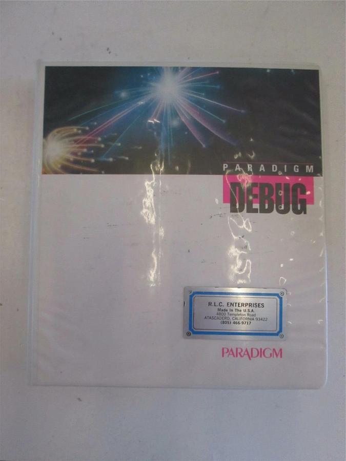 Used Paradigm DEBUG/RT-186 User's Guide with Floppy Disks, Used