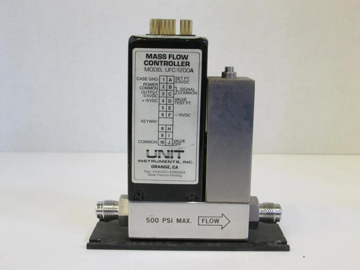 Used Unit UFC-1200A Mass Flow Controller, Gas- H2, Range- 20 SLPM, Used