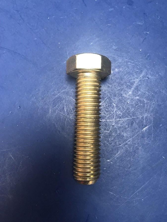 5/8-11 x 2-1/2 Hex Head Cap Screw, Zinc Plated Grade 8, Lot of 33