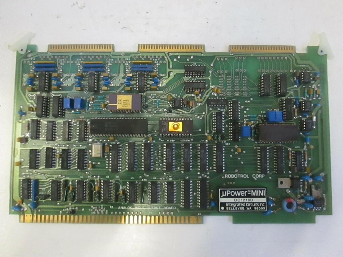 Used Robotrol Corp. Analog Input/Output Board PCB Assy, 2020121, Used