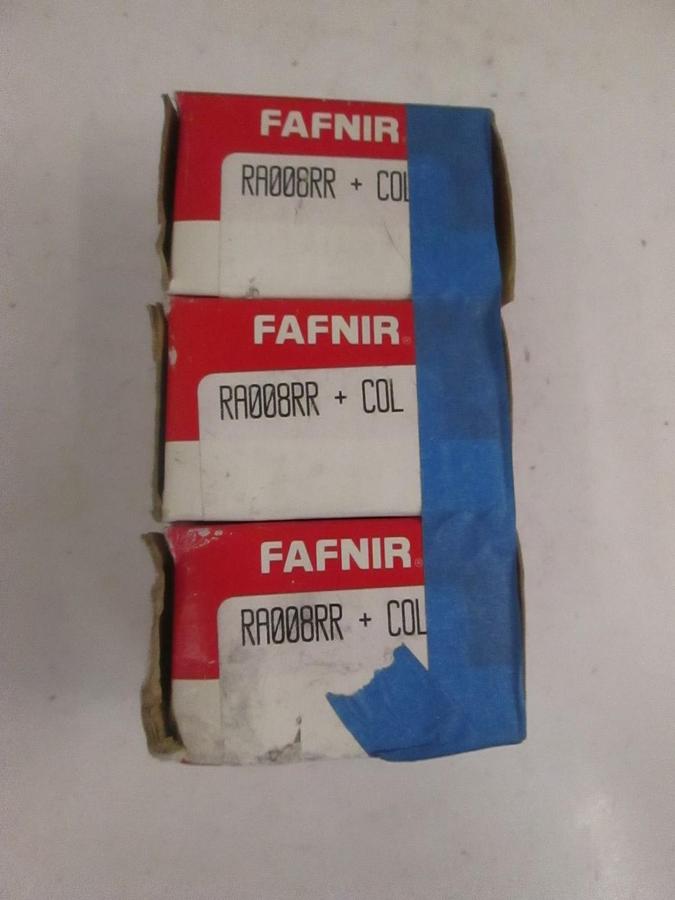 Used Timken Fafnir Ball Bearings, RA006RR+COL, New Lot of 3