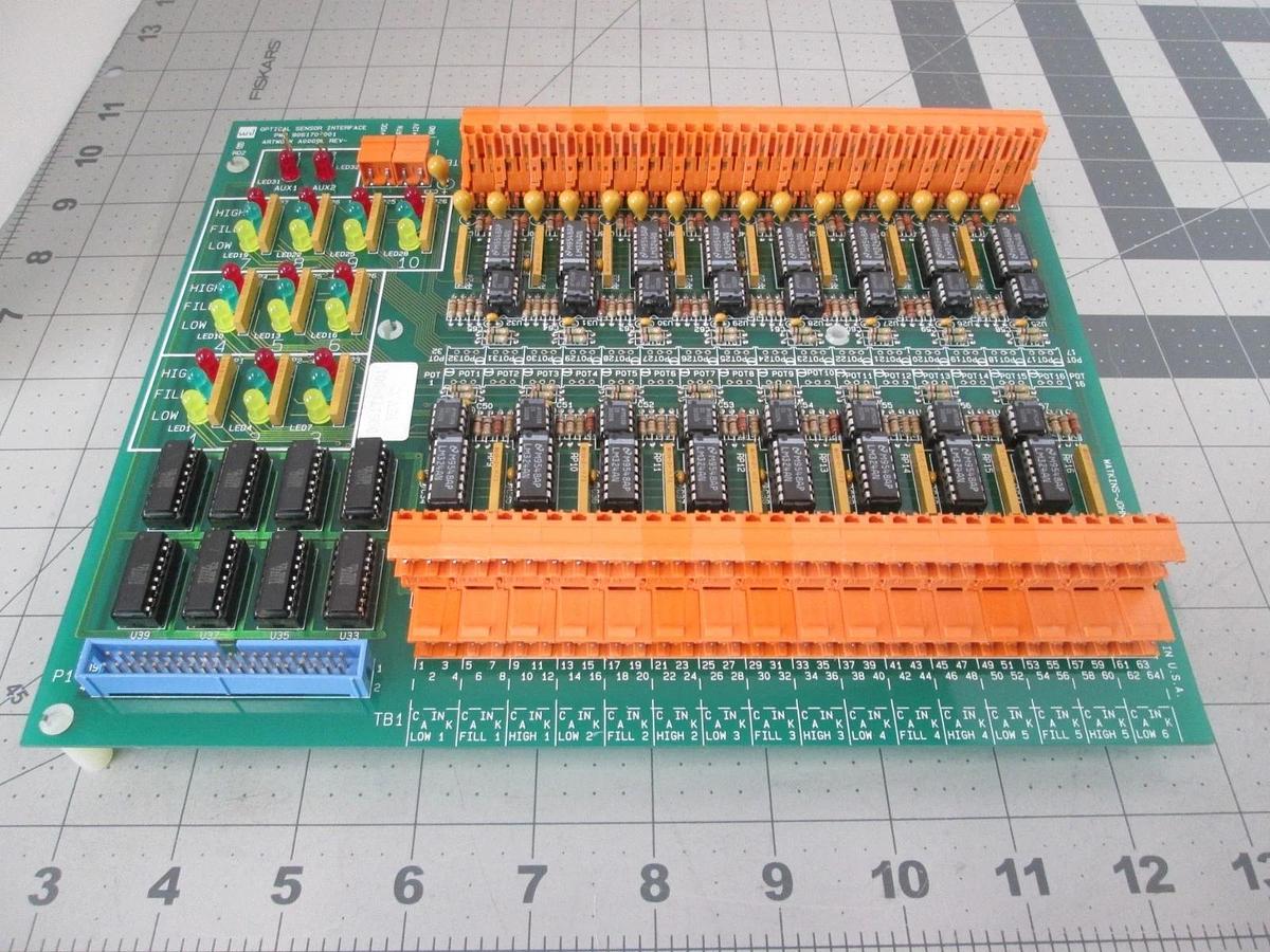 Watkins Johnson, 906171-001R, Optical Sensor Interface, PCB Assy, New