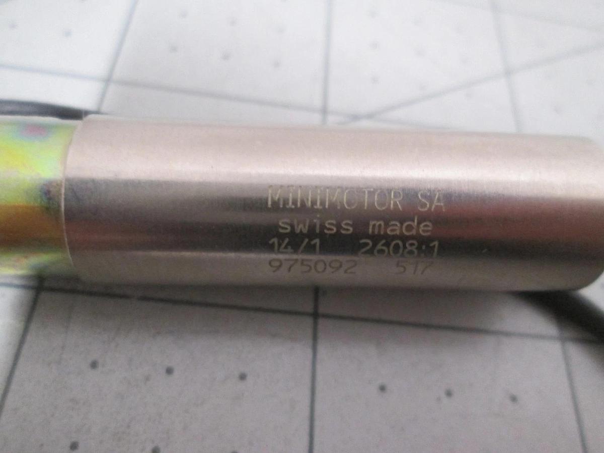 Faulhaber, 975092 517, 3A, Minimotor w/ 3-Pin Harness, 14/1 Ratio 2608:1, New