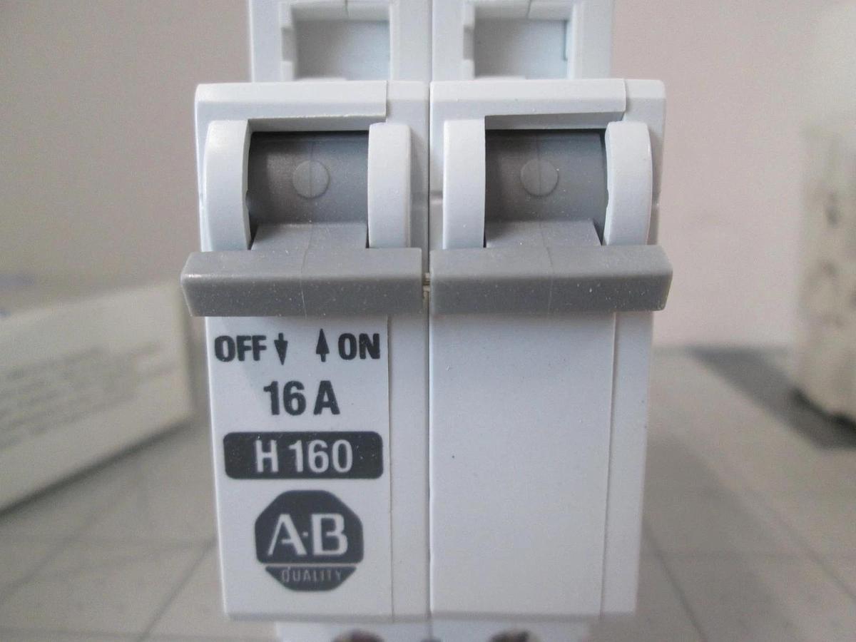 Allen Bradley, 1492-CB2H160, 2 Pole Circuit Breaker, New, Lot of 2