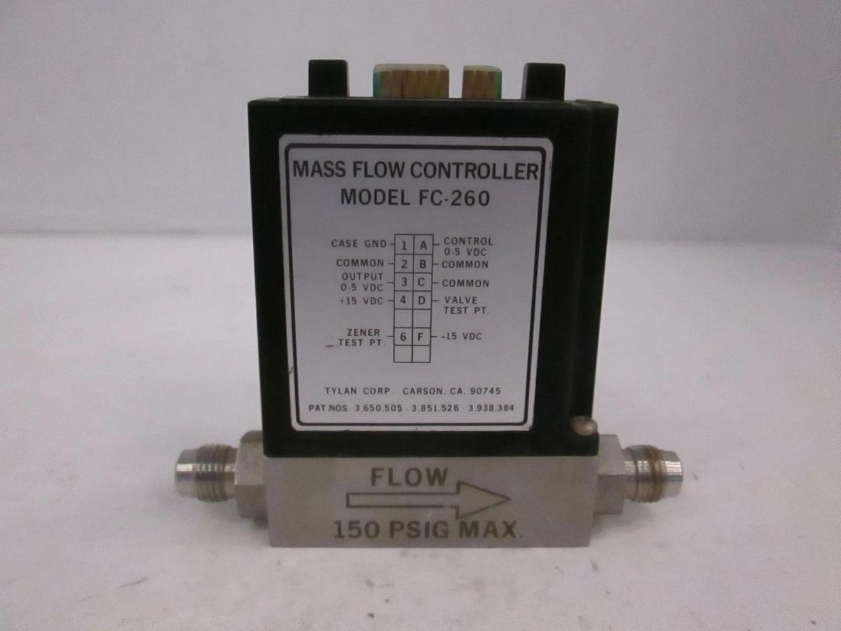 Used Tylan FC-260, Mass Flow Controller MFC, O2, 1 SLPM, Used