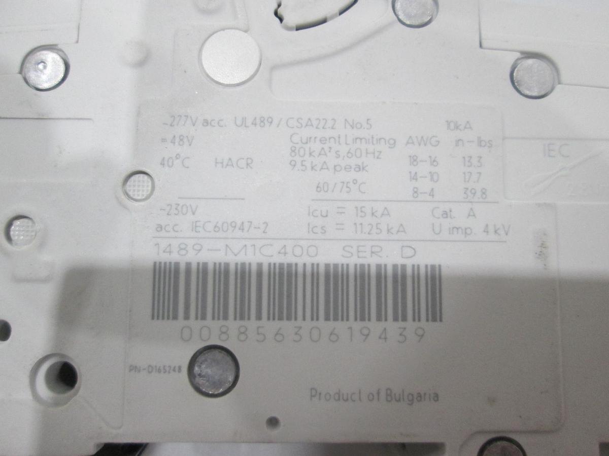 Allen Bradley, 1489-M1C400, Circuit Breaker, Single Pole, 40A, NWOB, Lot of 2