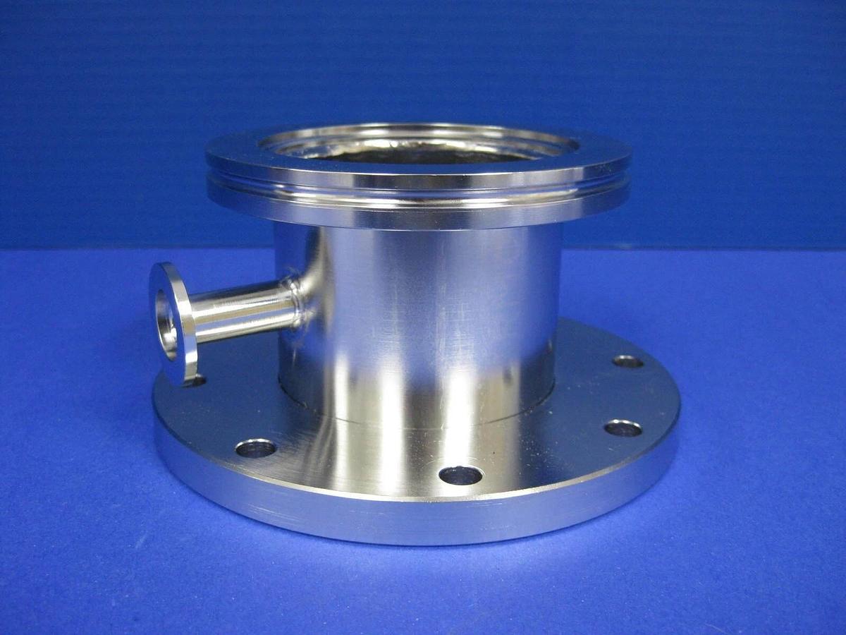Stainless Steel Vacuum Pump Fitting: 5 5/8" OD Flange to ISO-80