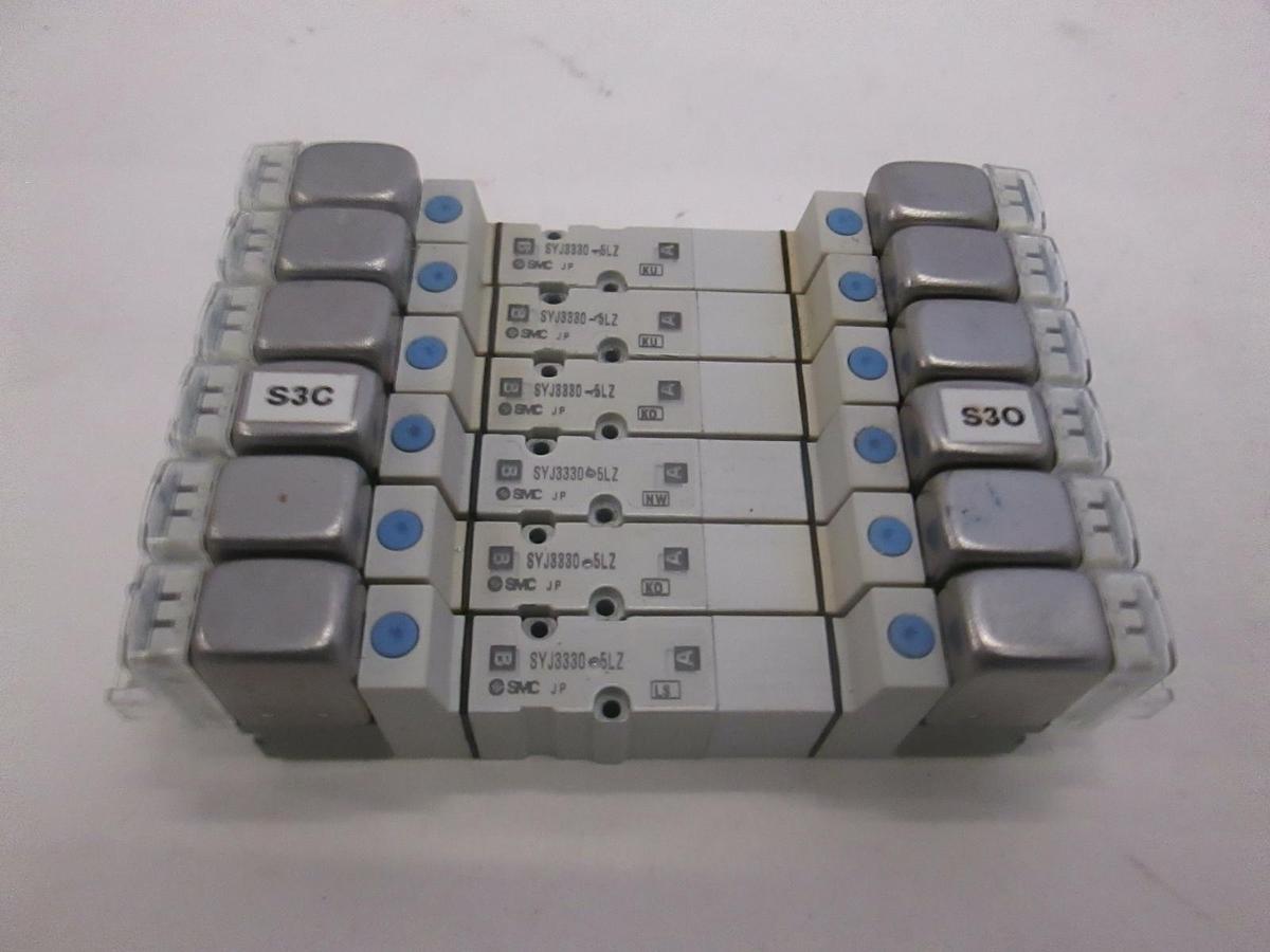 Used SMC, Solenoid Valve, SYJ3330-5LZ, Used, Lot of 6