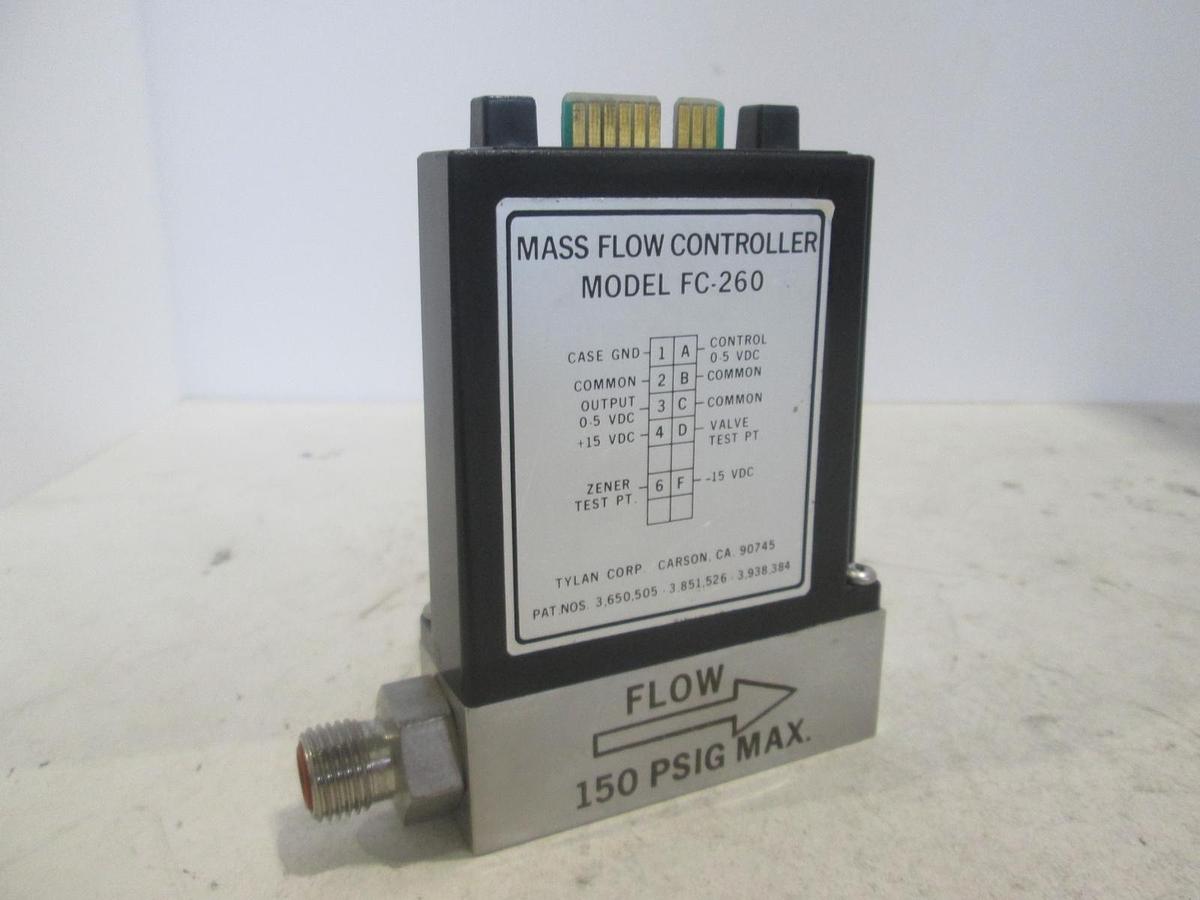 Used Tylan, FC-260KZ , Mass Flow Controller, 200 SCCM, BCL3, Used