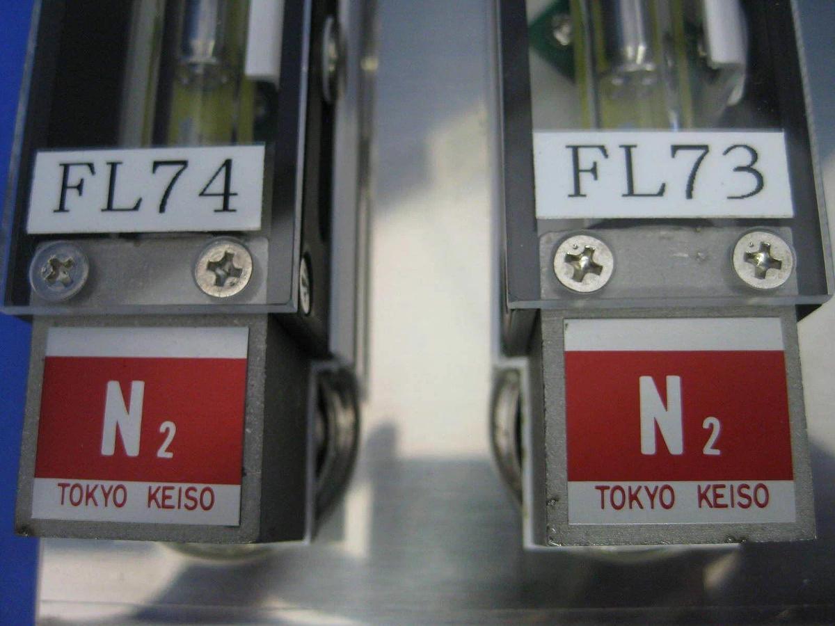 Used Tokyo Keiso F93-13990 N2 Purge Meter, 6-60 Sl/Min N2 with Valve, Set of 2