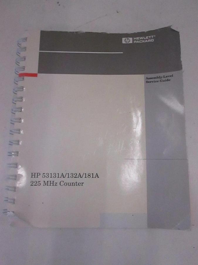 Used HP 53131A/132A/181A 225MHz Counter, Assy-Level Service Guide, Used