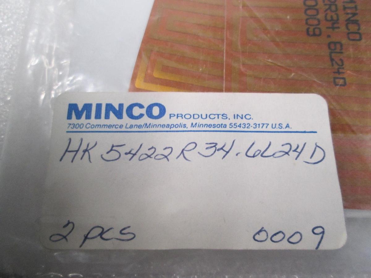 Used Minco, HK5422R34.6L24D, Polymide, Thermofoil Heeater, New, Lot of 2