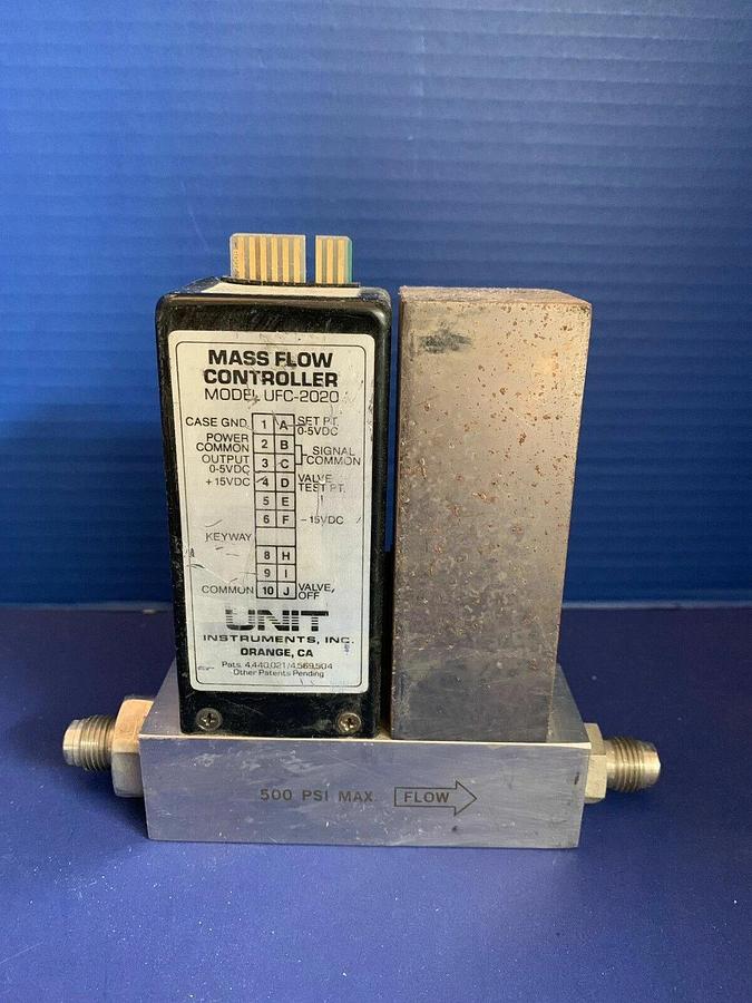 Used Unit UFC-2020A Mass Flow Controller, N2, 30 SLM, 1/2" MVCR, Used